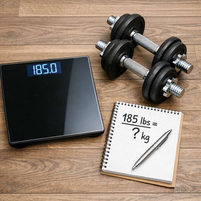 185 lbs en kg : conversion exacte et calcul facile