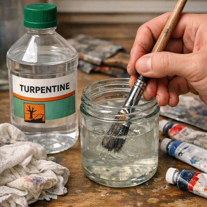 Comment nettoyer un pinceau avec la térébenthine : guide complet