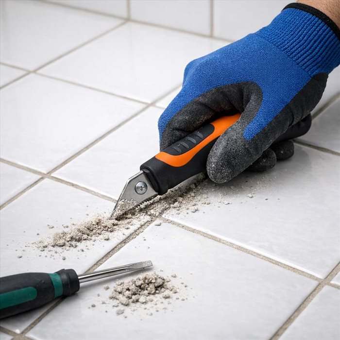 Comment gratter des joints de carrelage sans abîmer les carreaux