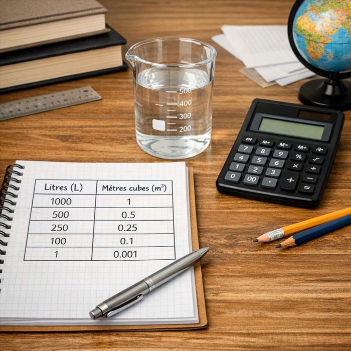 Tableau de conversion litre m3 : guide complet et rapide
