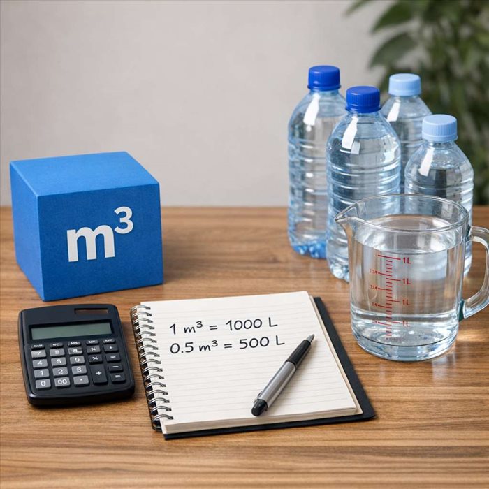 Convertir des m3 en litres : méthode simple et rapide