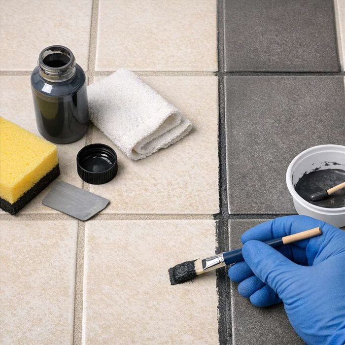 Teinter des joints de carrelage : solutions et précautions